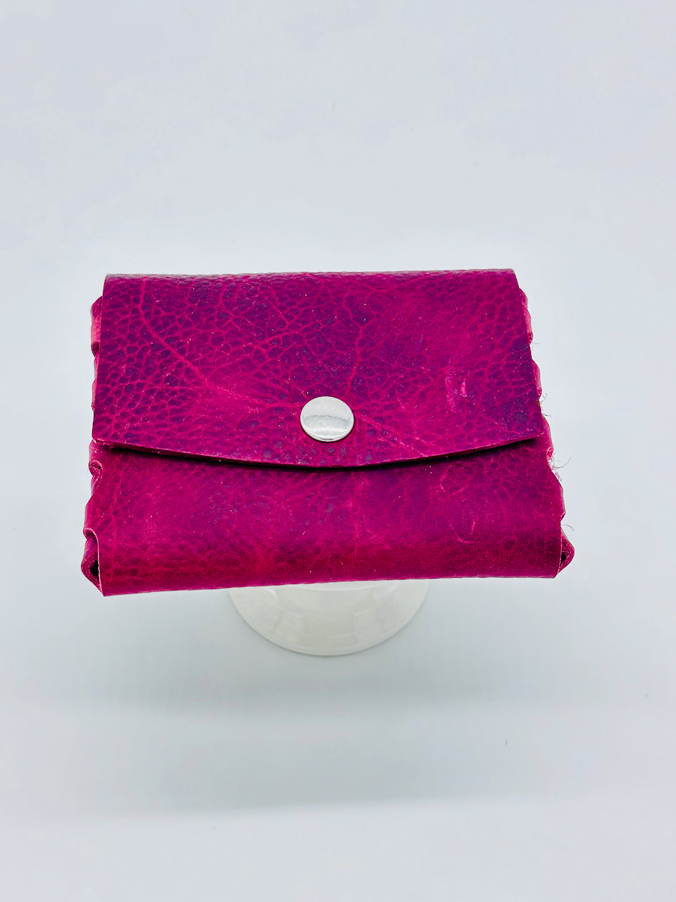 "The Cash Cache" Wallet in Maroon Burgundy Red