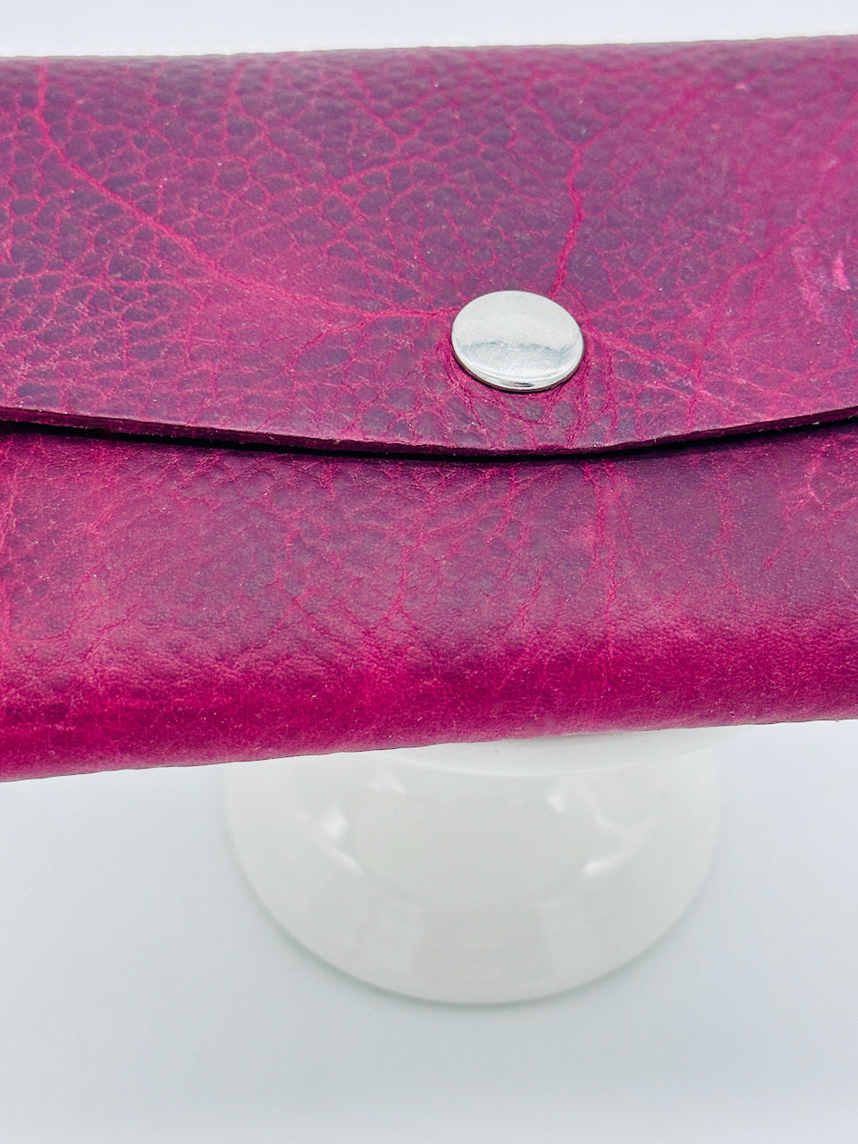 "The Cash Cache" Wallet in Maroon Burgundy Red