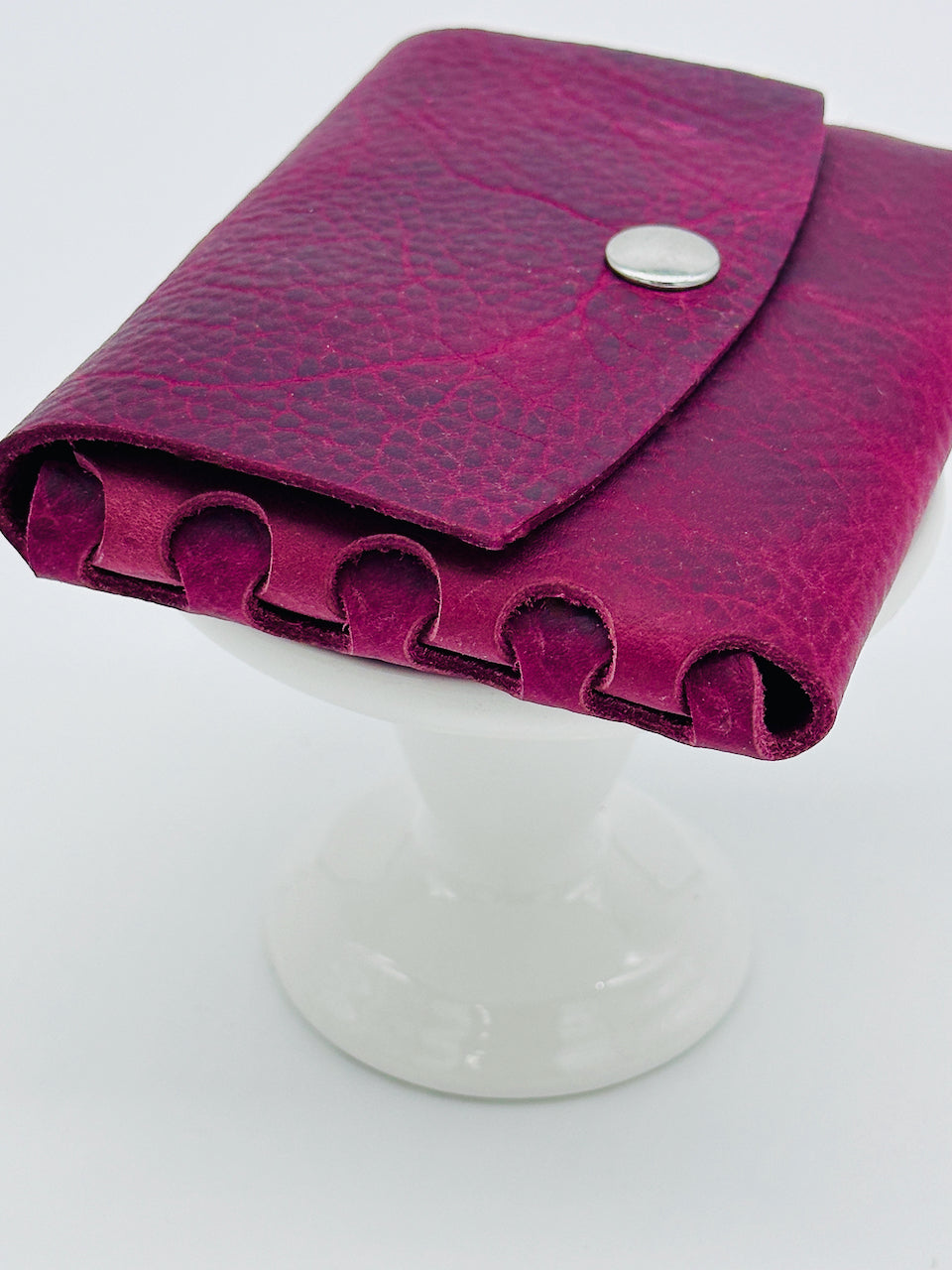"The Cash Cache" Wallet in Maroon Burgundy Red