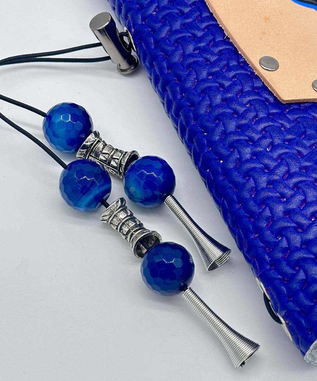Blue 2 Butterfly Refillable Leather Journal