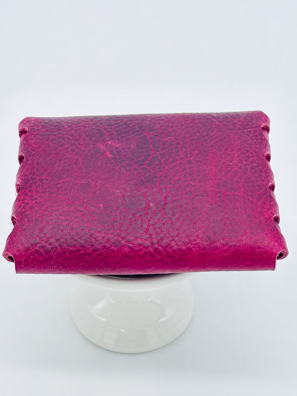 "The Cash Cache" Wallet in Maroon Burgundy Red