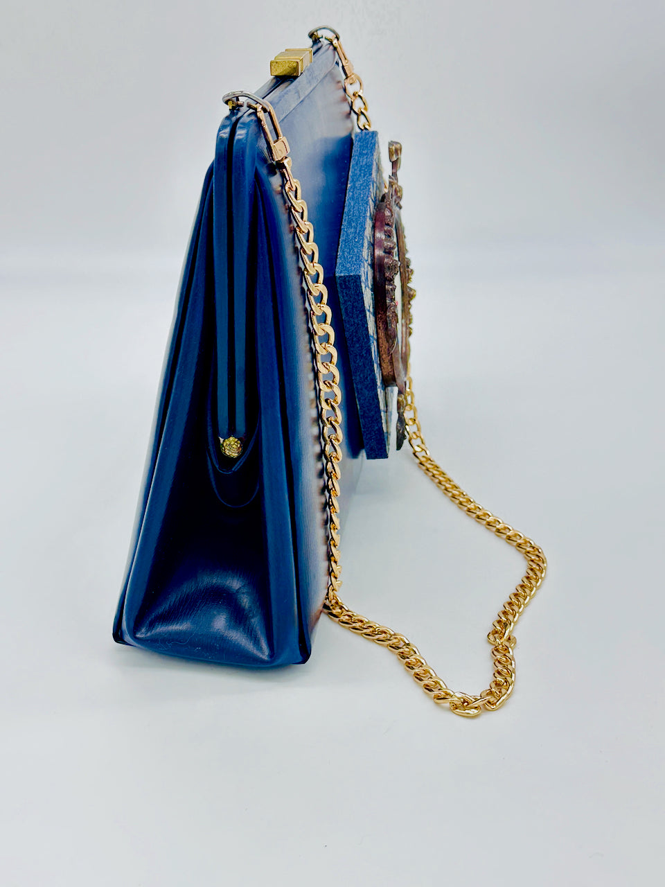 "I'll Take Manhattan" Upcycled Vintage Vinyl Purse