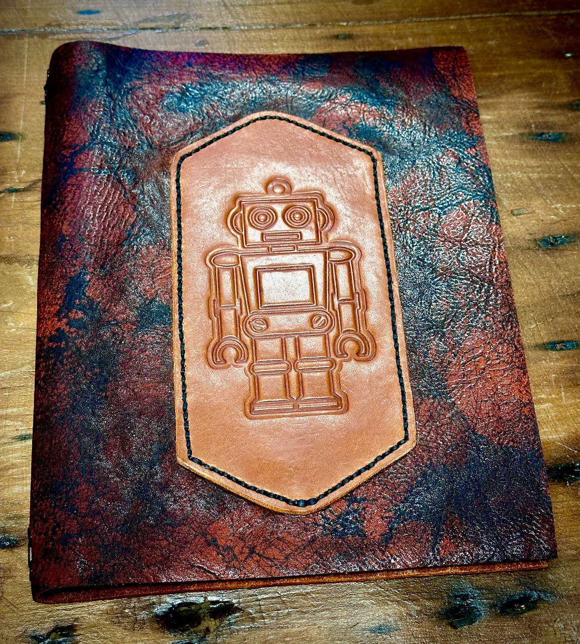 "Robbie Robot" Leather Journal