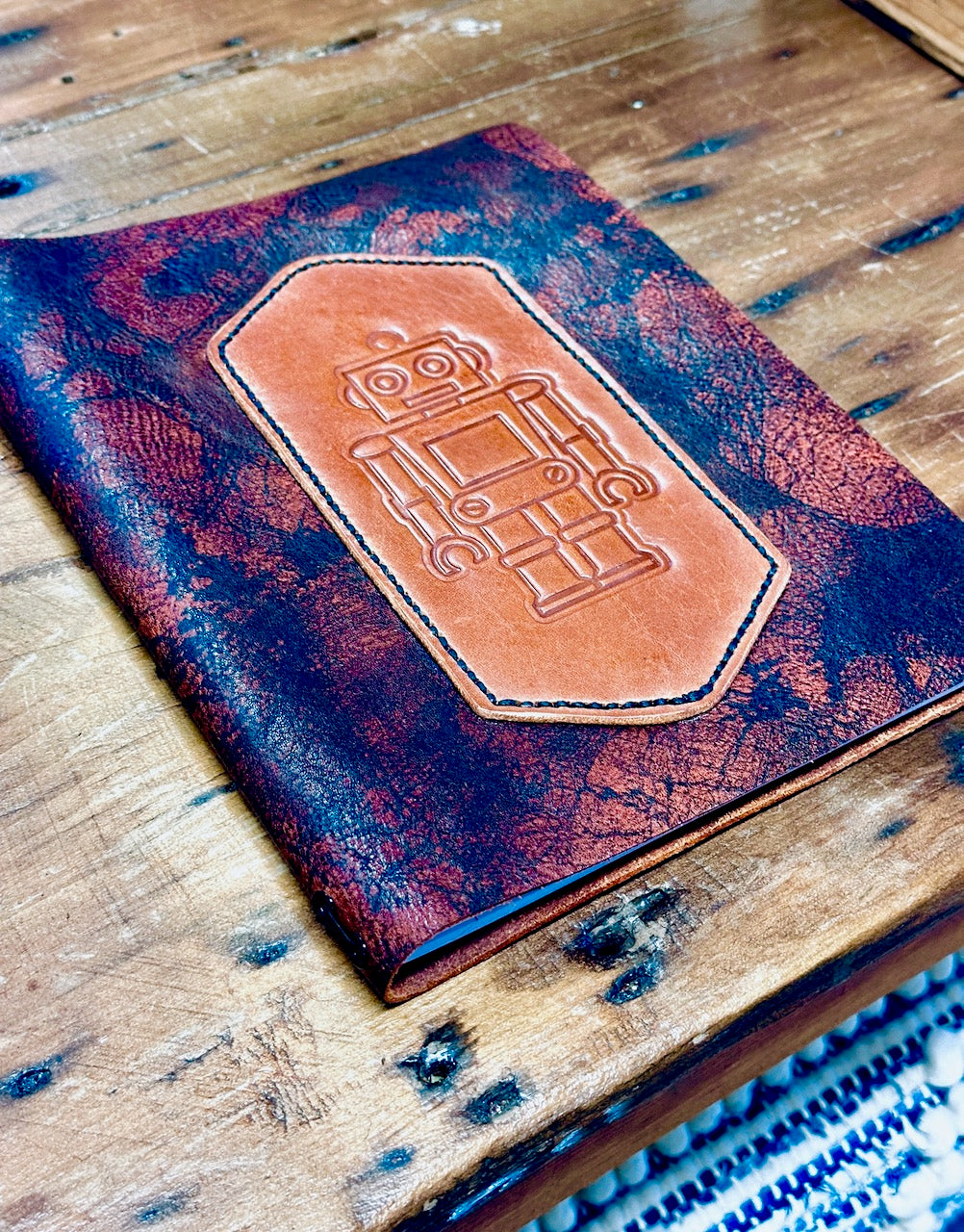 "Robbie Robot" Leather Journal