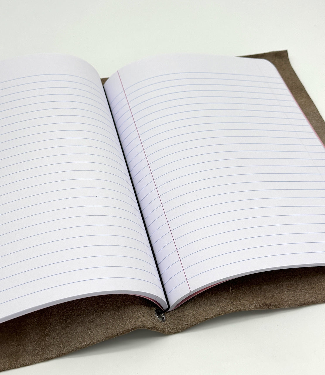 Beige "Eye Wood, Would You?" in Refillable Leather Journal