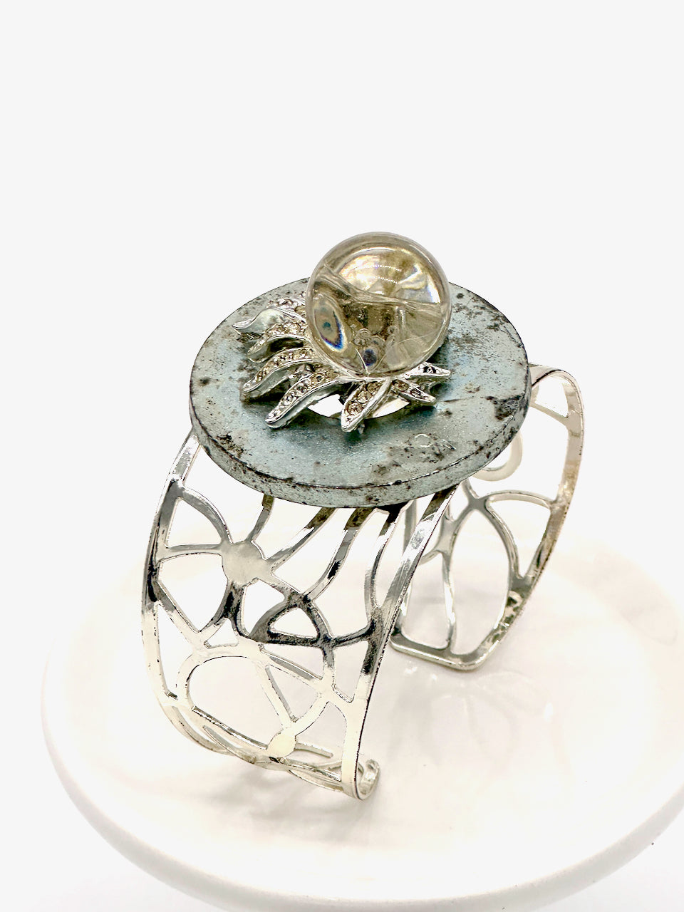 Glam Industrial Cuff Bracelet