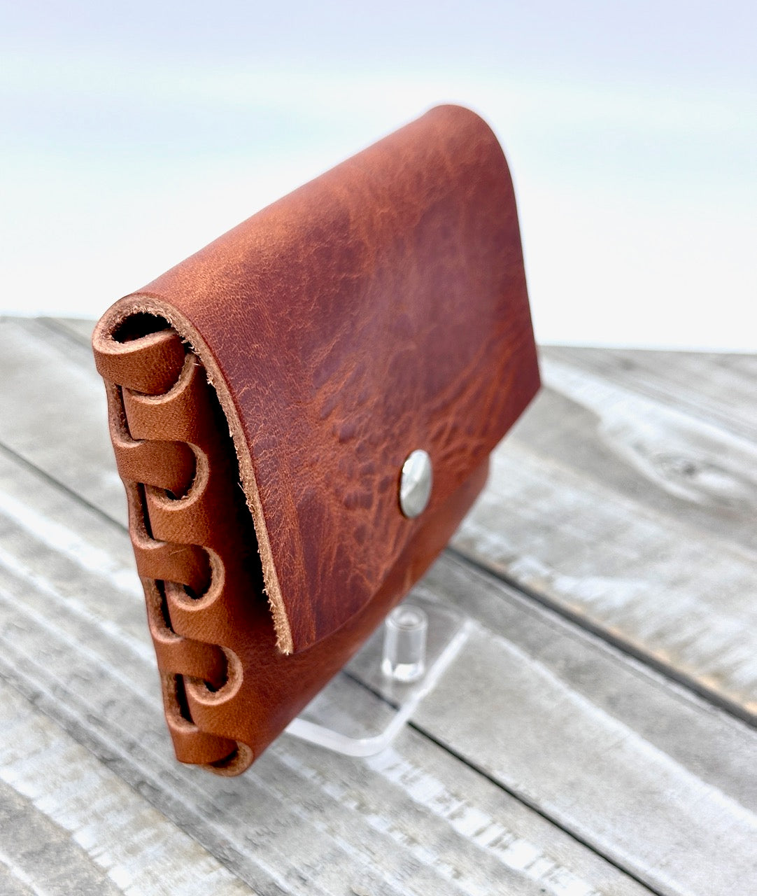 "The Cash Cache" Wallet in Cognac Brown