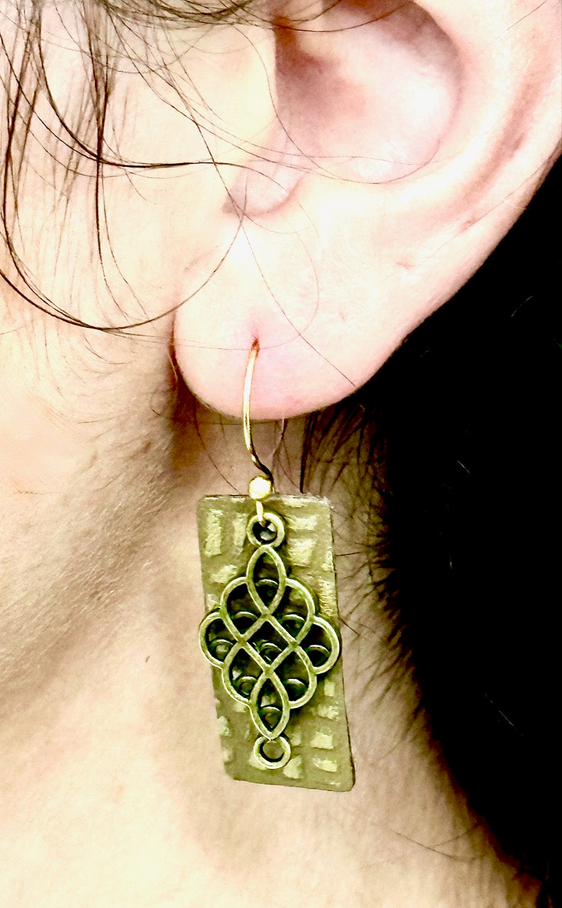 "Bronzed Beauty" Hair Clip and Earrings
