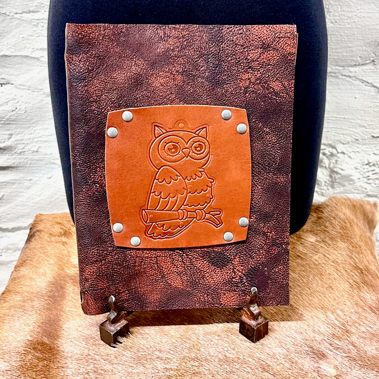 "Hoot Hoot!" Owl Leather Journal