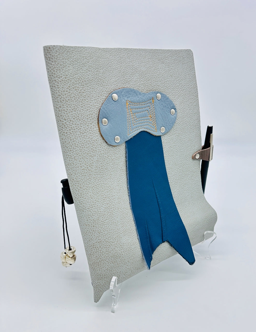thunder cloud and rain leather refillable journal
